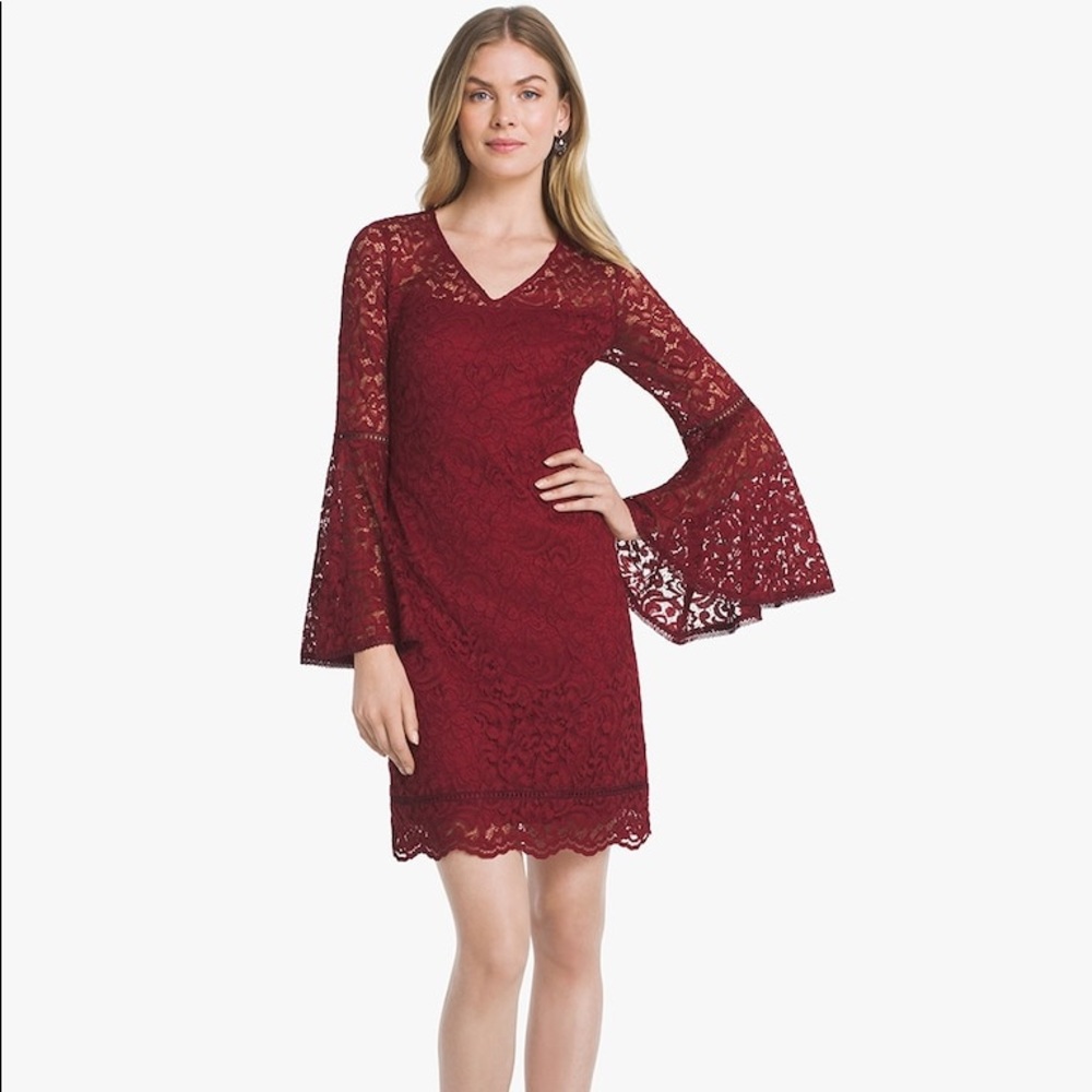 🆑WHBM🆑 NWT Bell Sleeved Shift 4 - Picture 3 of 5